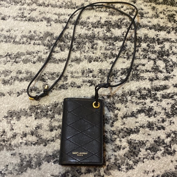 Saint Laurent Sintra Sport Nero Card Wallet - Picture 1 of 6